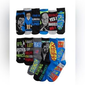 NWT Seinfeld Festivus 12 Days Of Socks
